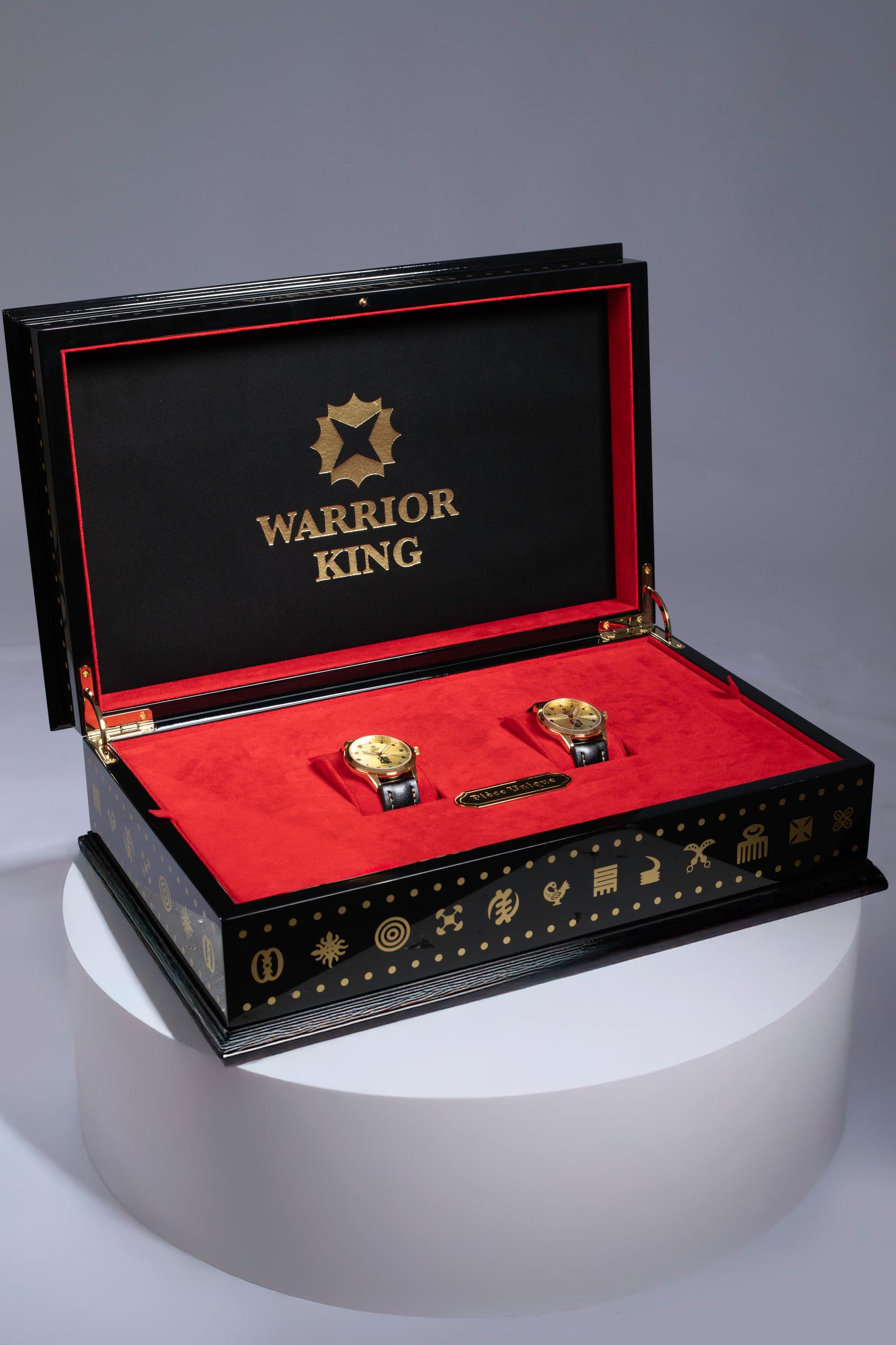 Warrior King Watches presents solid gold timepieces to Their Majesties